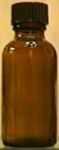 Bottle Boston Round-Amber-PolySeal Cap (1 OZ.) (DOZEN)